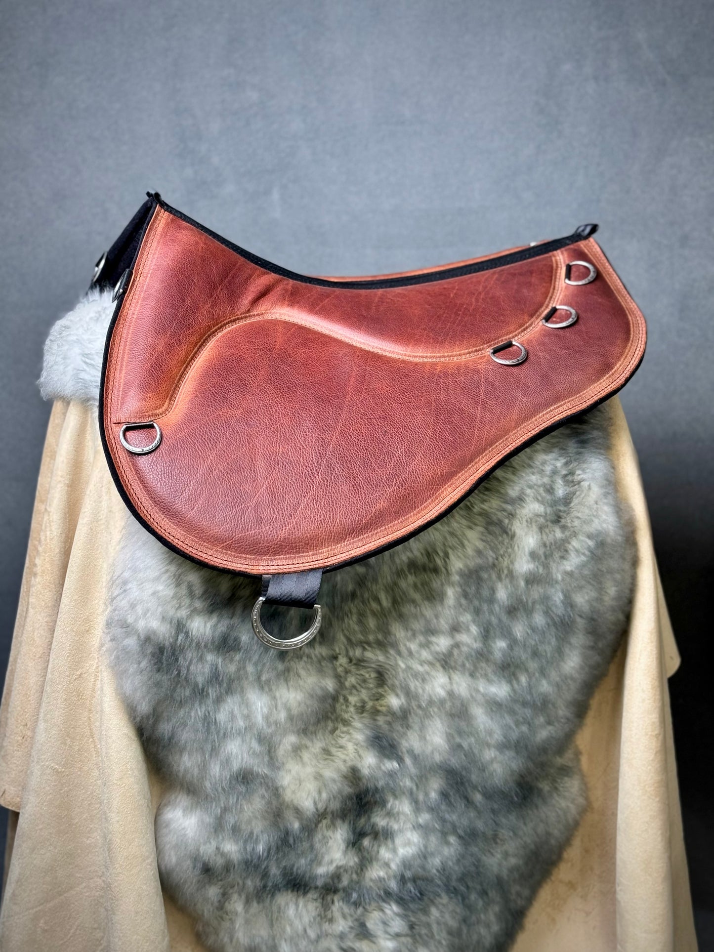 Trailmaster Westy Bareback Pad in brown leather
