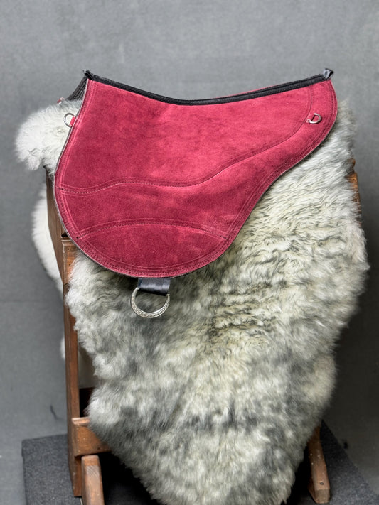Trailmaster Westy Bareback Pad in maroon suede